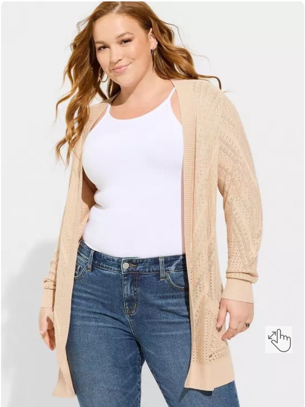Torrid Pointelle Cardigan size 3